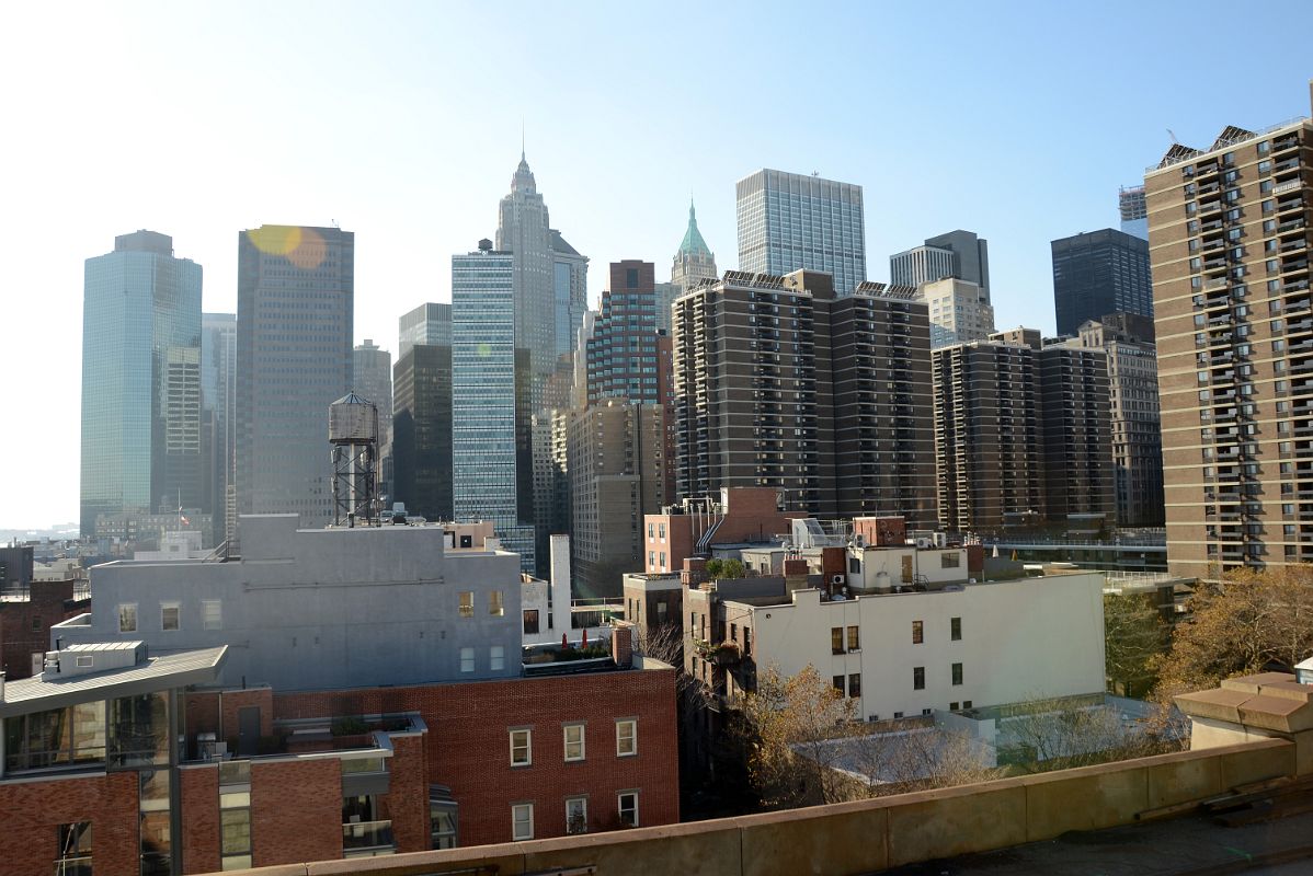 24 The Financial District From The Walk Near The End Of The New York Brooklyn Bridge